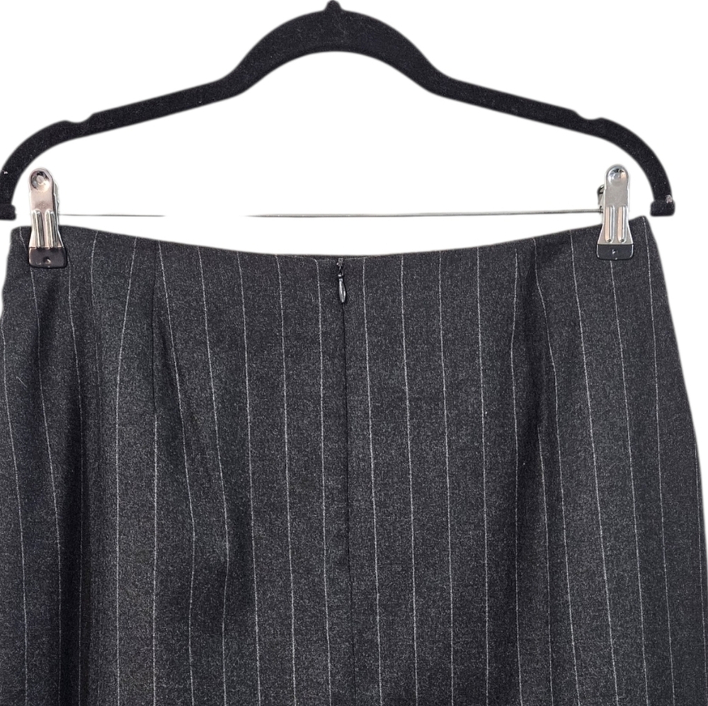 NWT Lauren Ralph Lauren Oxfordshire Pinstripe Wool Pencil Skirt Size 12 Vintage - Picture 5 of 7